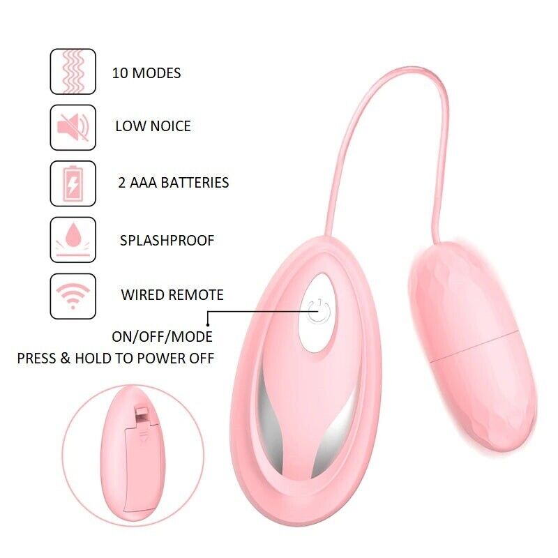 10 Speed Vibrating Egg Bullet G-spot Clit Anal Vibe Vibrator Sex Toys for Women