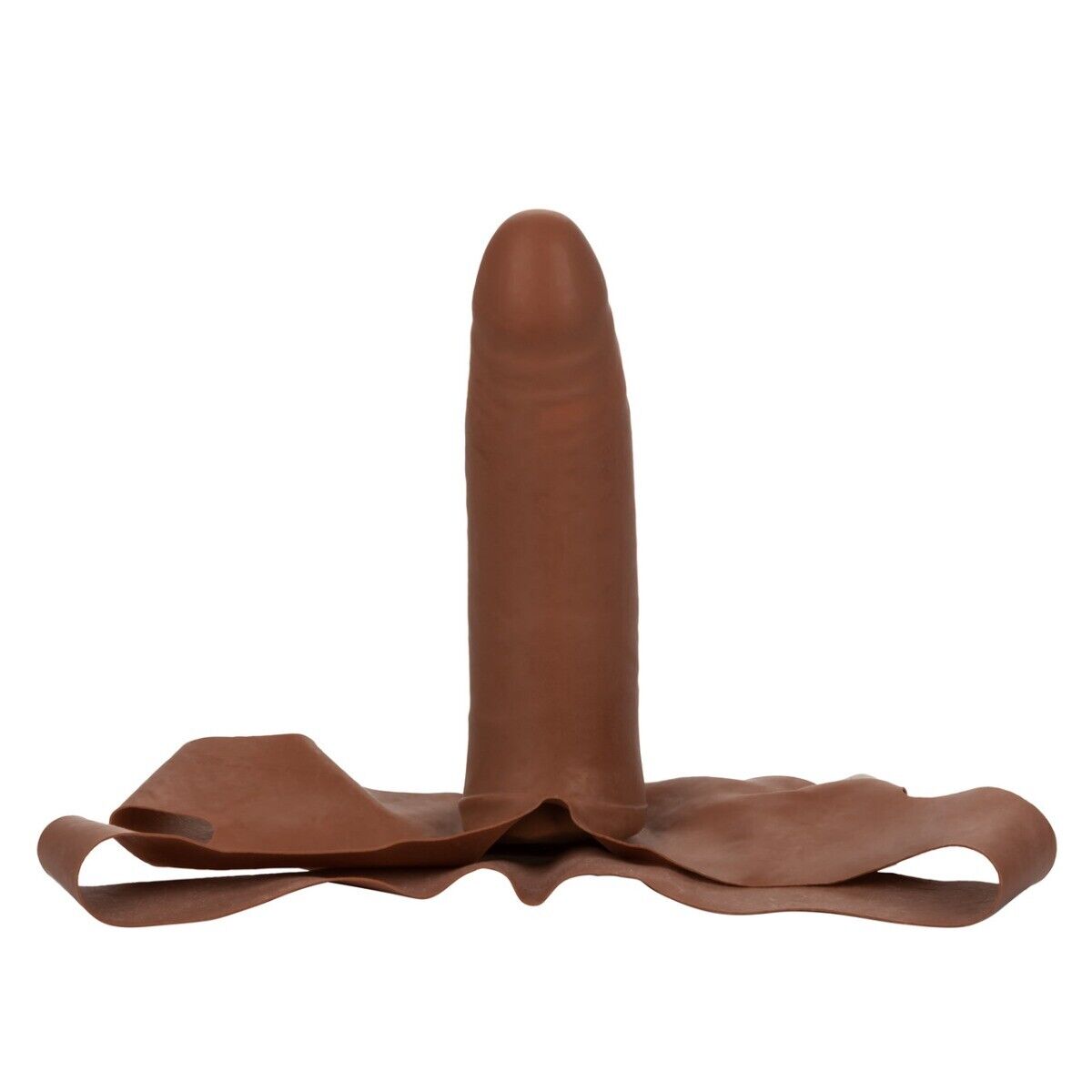 Accommodator Latex Dong Dildo Cock Oral Sex Accessory Chin Strap-on Sex Toy