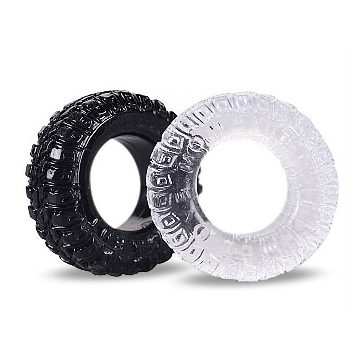 Silicone Truck Tire Penis Cock Rings Ball Stretcher Sex Toys for Men Couples