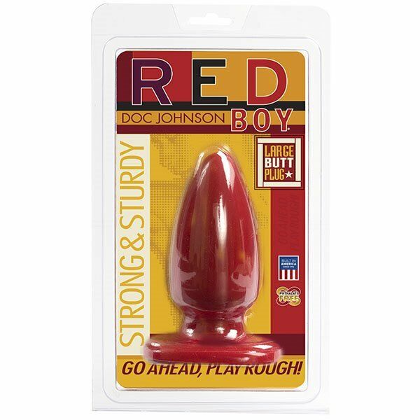 Doc Johnson Large Red Boy Butt Plug P-spot Anal Dildo Sex Toy