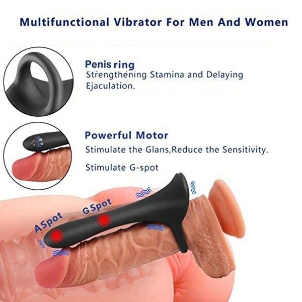Cock Armor Vibrating Cock Penis Extension Sleeve Ring Girth Enhancer Enlarger