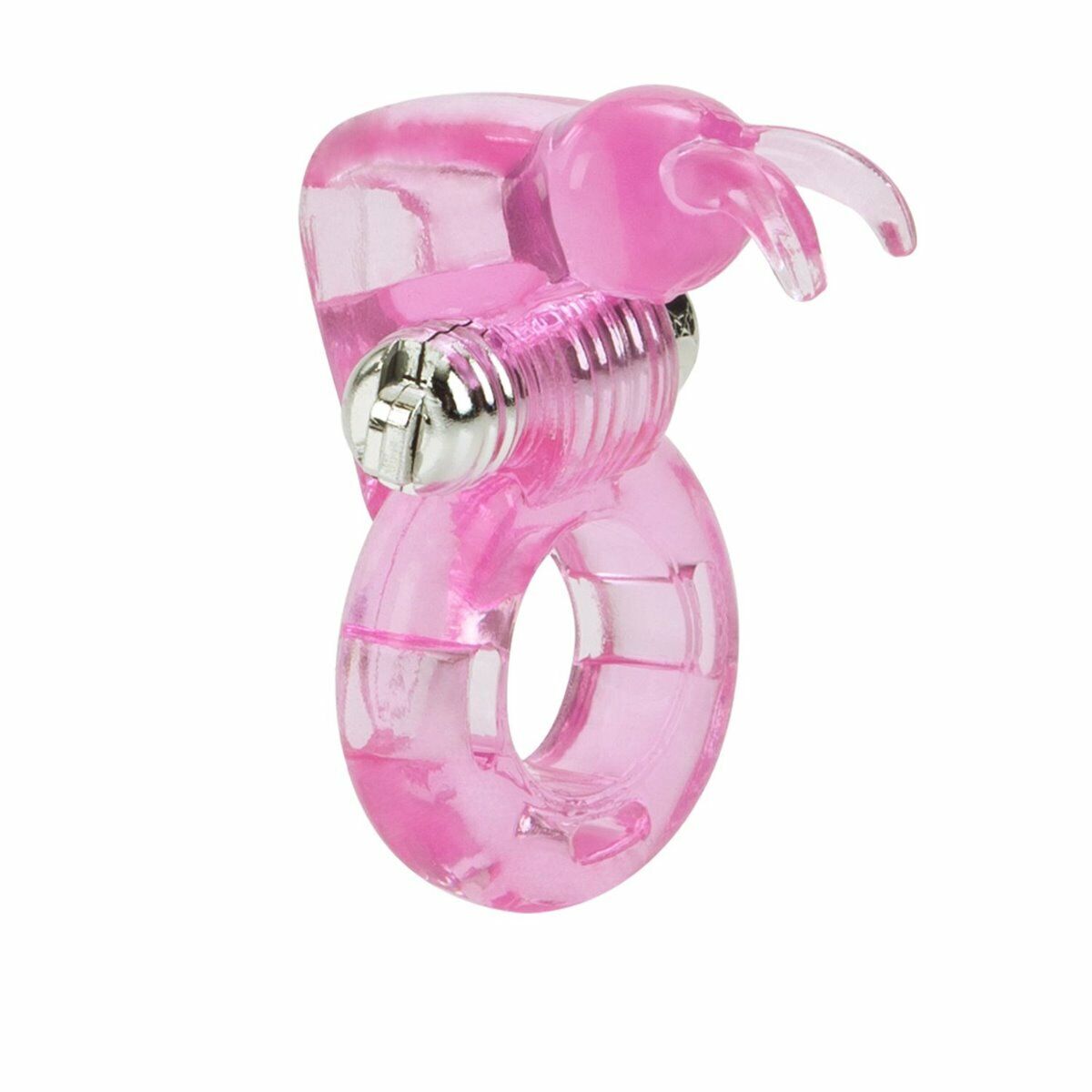 Basic Essentials Butterfly Enhancer Vibrating Penis Cock Ring Reusable Sex Toy