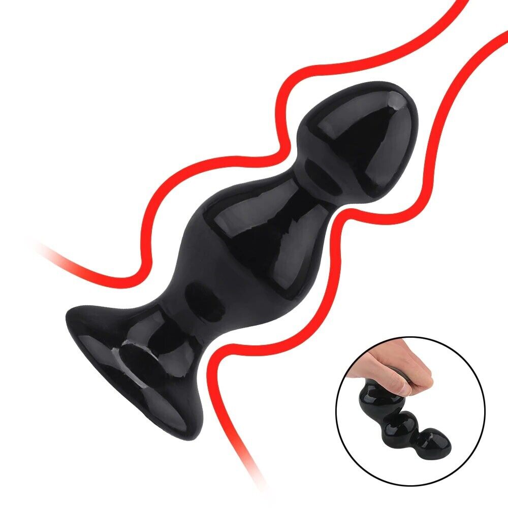 5.75" Medium Anal Butt Plug Beads Anal Sex Toys for Men Women Couples