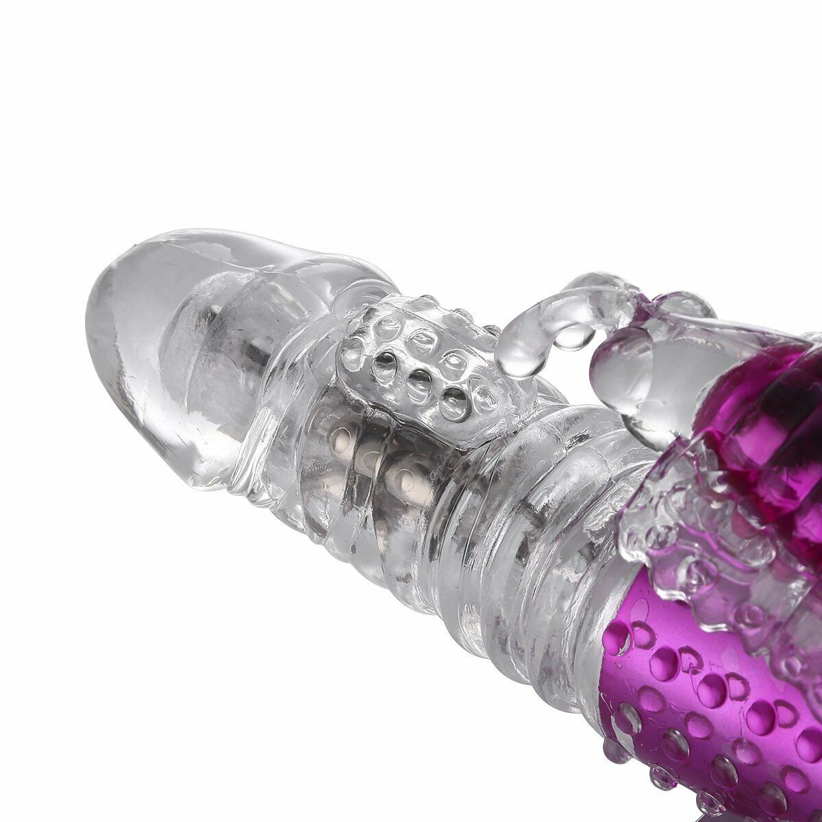 Rechargeable Thrusting Rabbit G-spot Clit Vibrator Dildo Sex-toys for Women