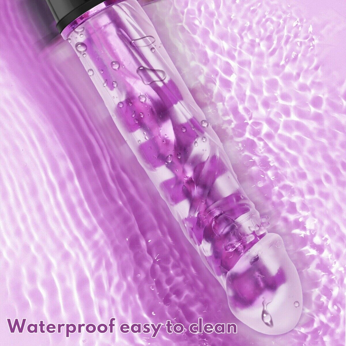 Soft Jelly Multi-speed Realistic G-spot Anal Vibrator Dildo Women Sex Toys