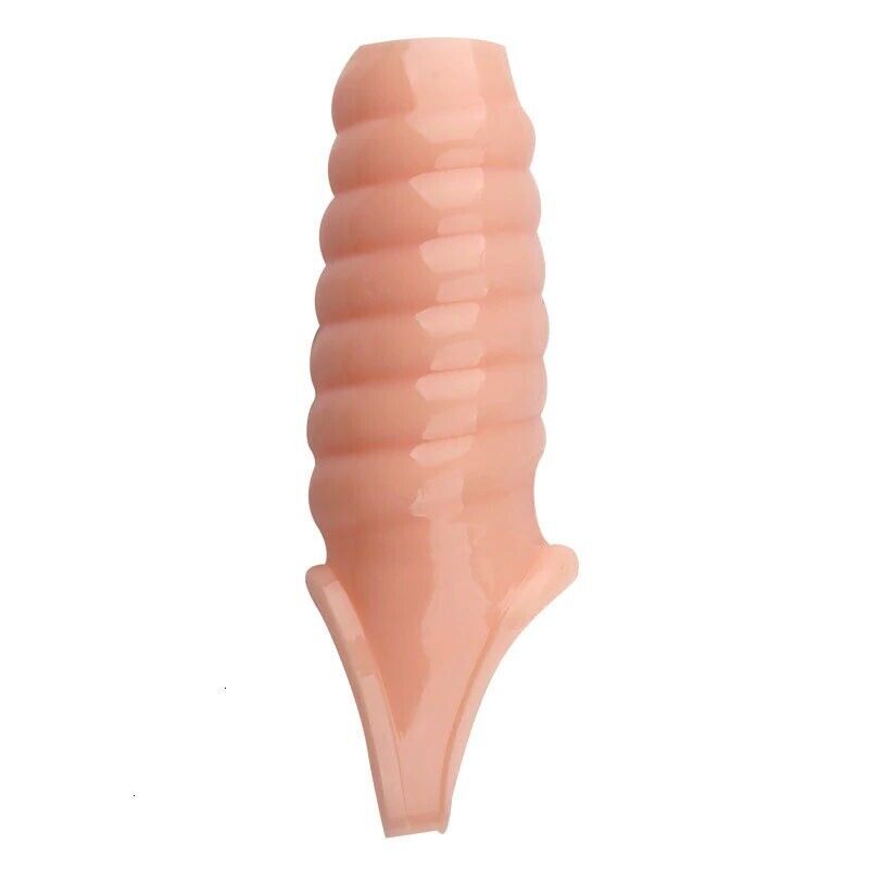 Penis Extension Extender Sleeve Sheath Enhancer Enlarger Sex Toy for Couple Men