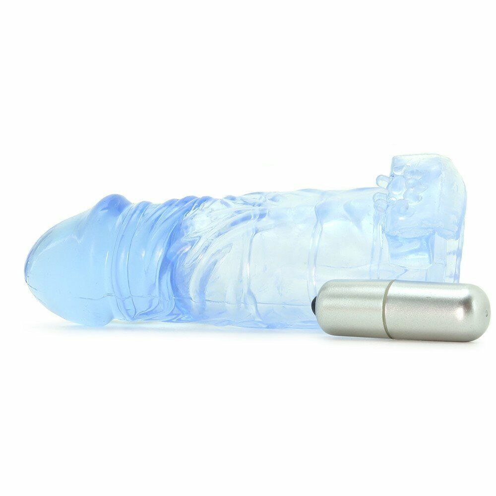 Extend it Up Vibrating Thicker Bigger Cock Penis Extension Sleeve Extender Cage