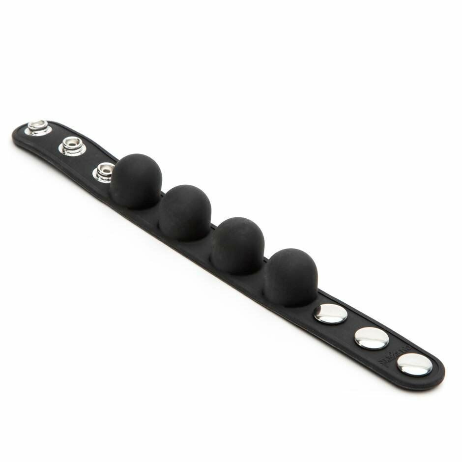 Silicone Weighted Scrotum Ball Stretcher Cock Ring Male Penis Enhancer