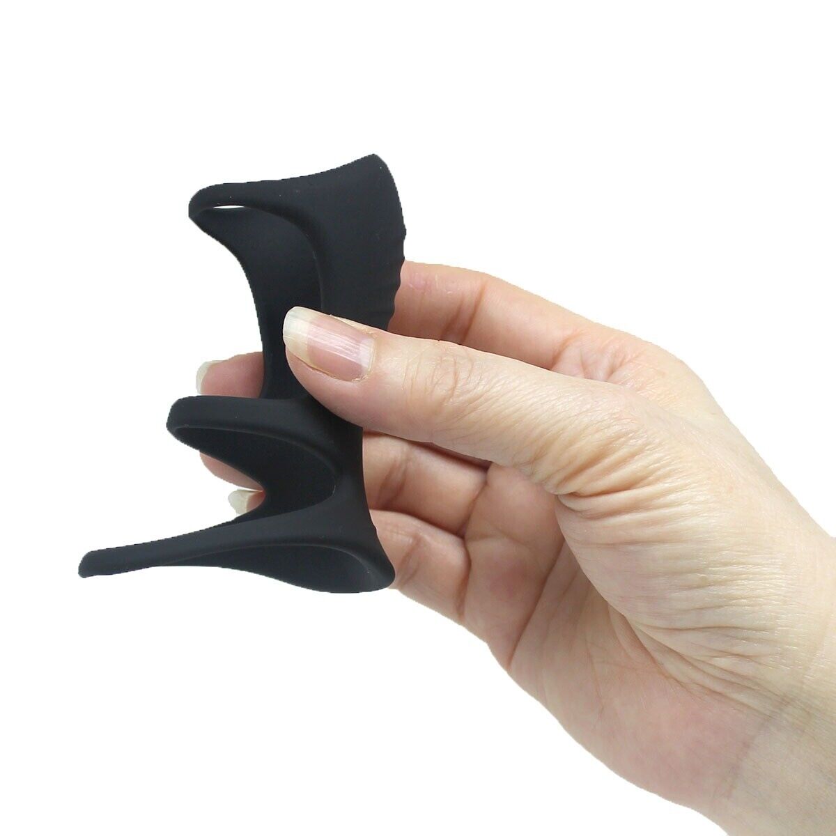 Silicone Penis Cage Extension Sleeve Cock Ring Girth Enhancer Enlarger Sex Toy
