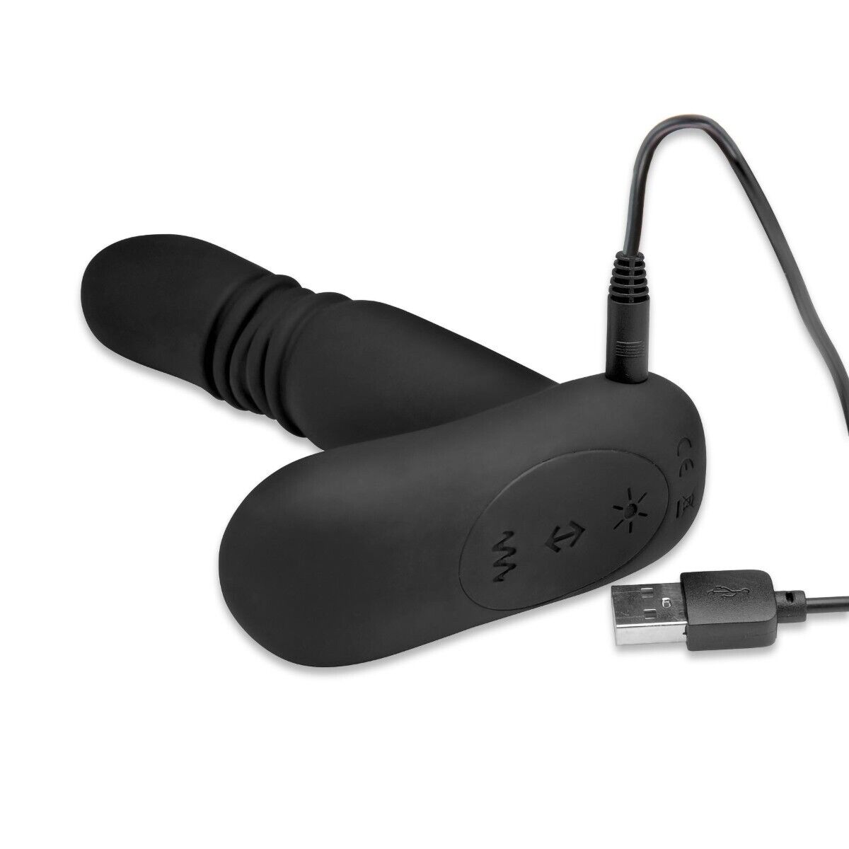 Wireless Warming Thrusting Anal Plug Vibe Prostate Massager for Men Women Couple