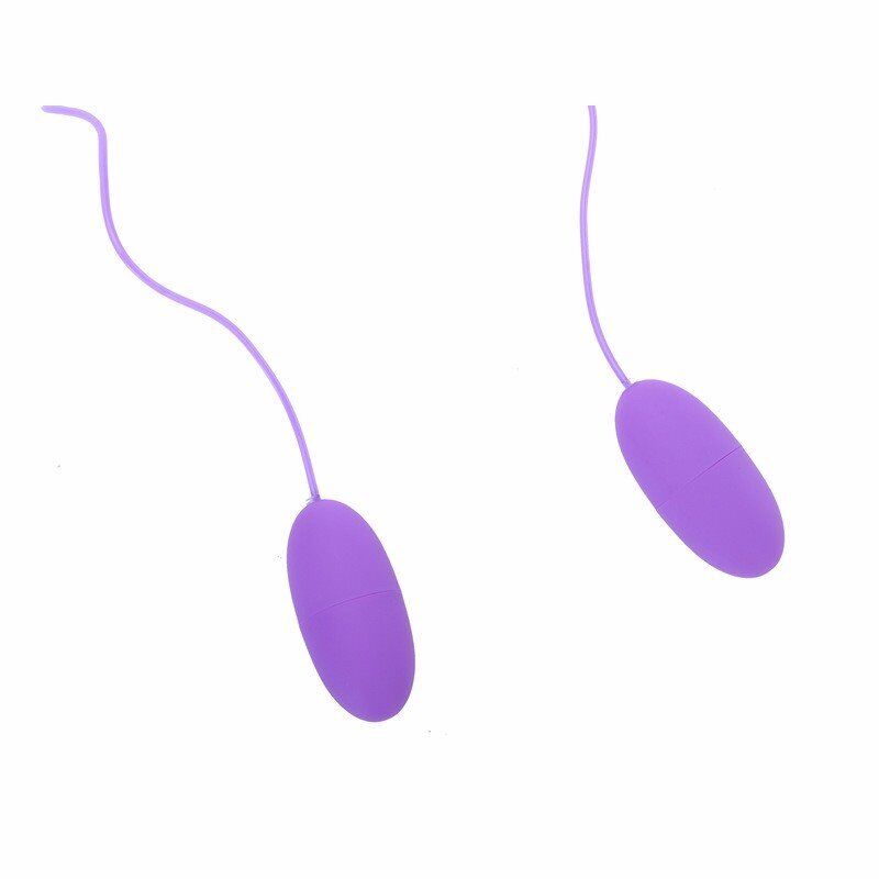 USB Powered Vibrating Double Dual Egg Bullet Clit Anal G-spot Vibe Vibrator