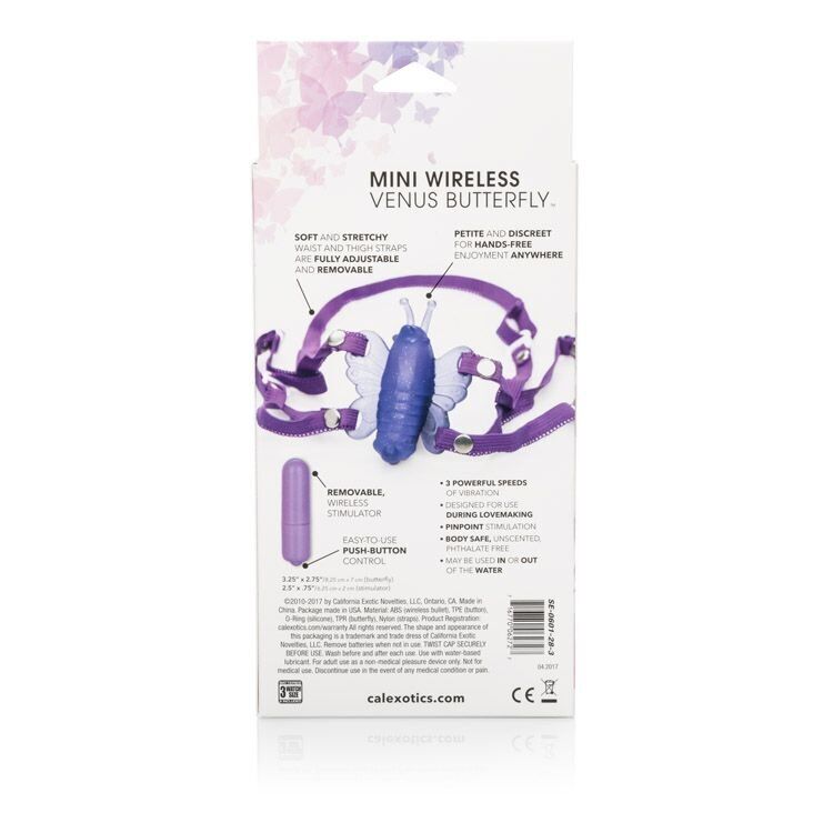 Micro Wireless Venus Butterfly Strap-on Clit Stimulator Vibe Handsfree Sex Toy