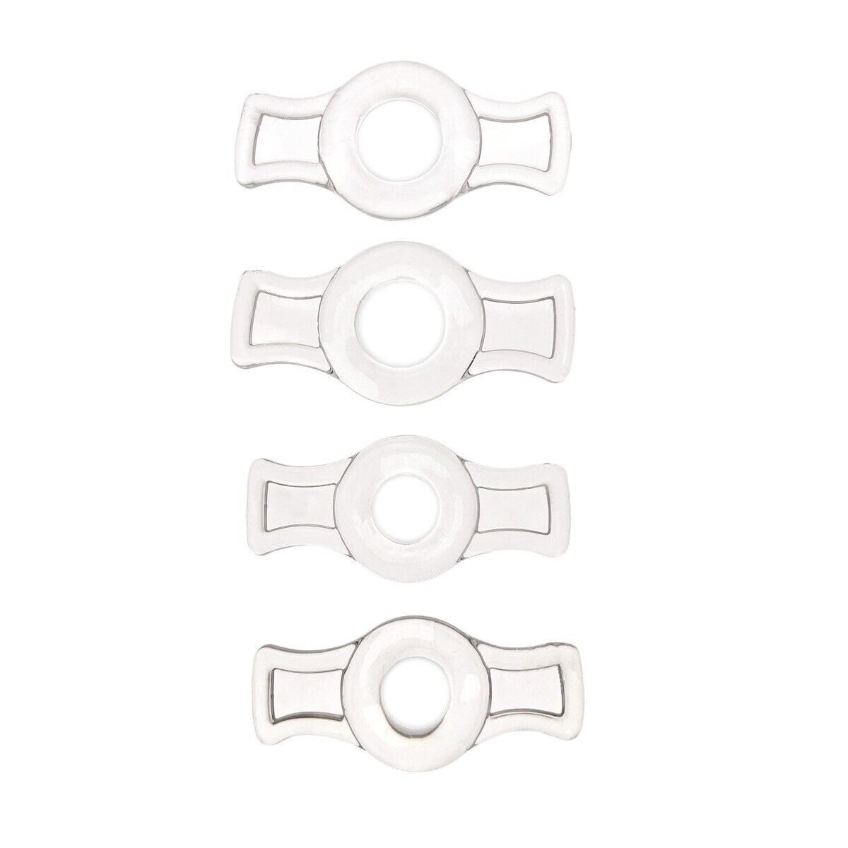 4 Stretchy Penis Enhancing Prolong Delay Cock Rings Male Erection Enhancer