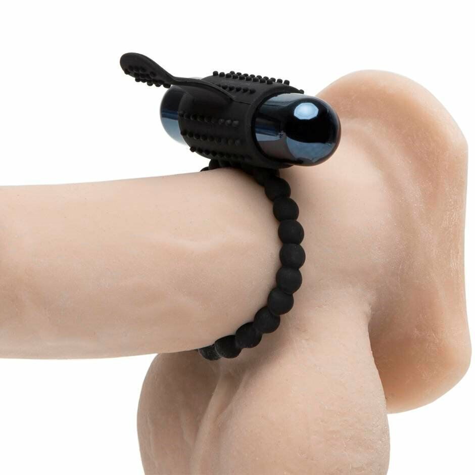 Silicone Vibrating Male Penis Erection Enhancer Cock Ring Sex-toys for Couples