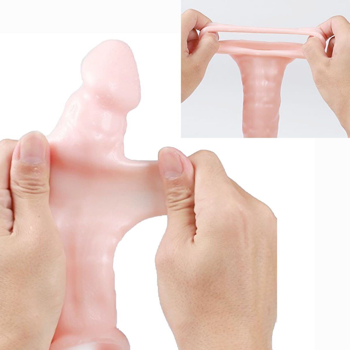 Add 2.5" Cock Penis Extension Extender Sleeve Massage Girth Enhancer Enlarger