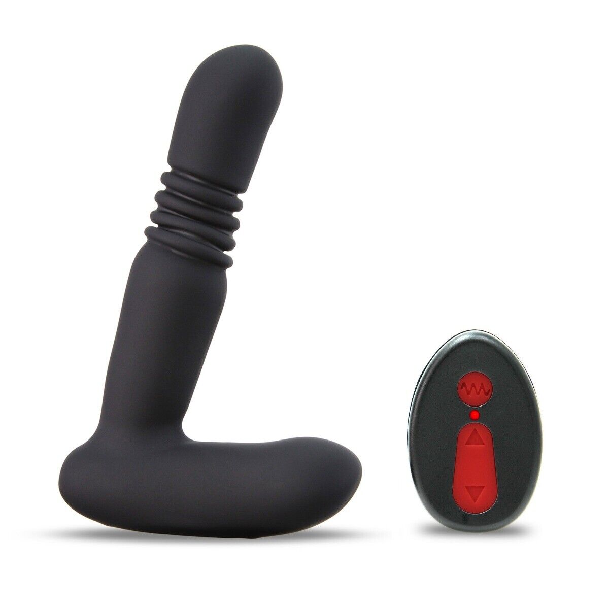 Wireless Warming Thrusting Anal Plug Vibe Prostate Massager for Men Women Couple