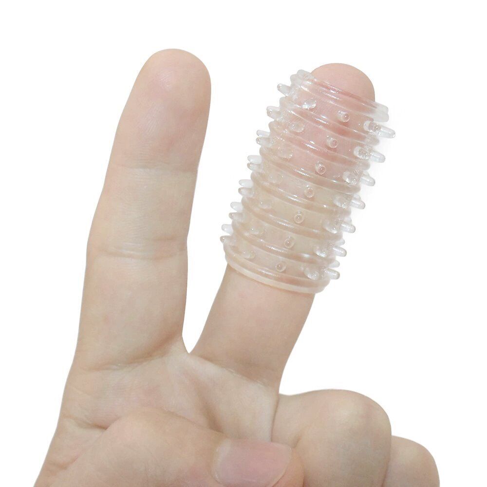 Stretchy Tickler Penis Sleeve Cock Ring Male Girth Enhancer Sex-toys for Men