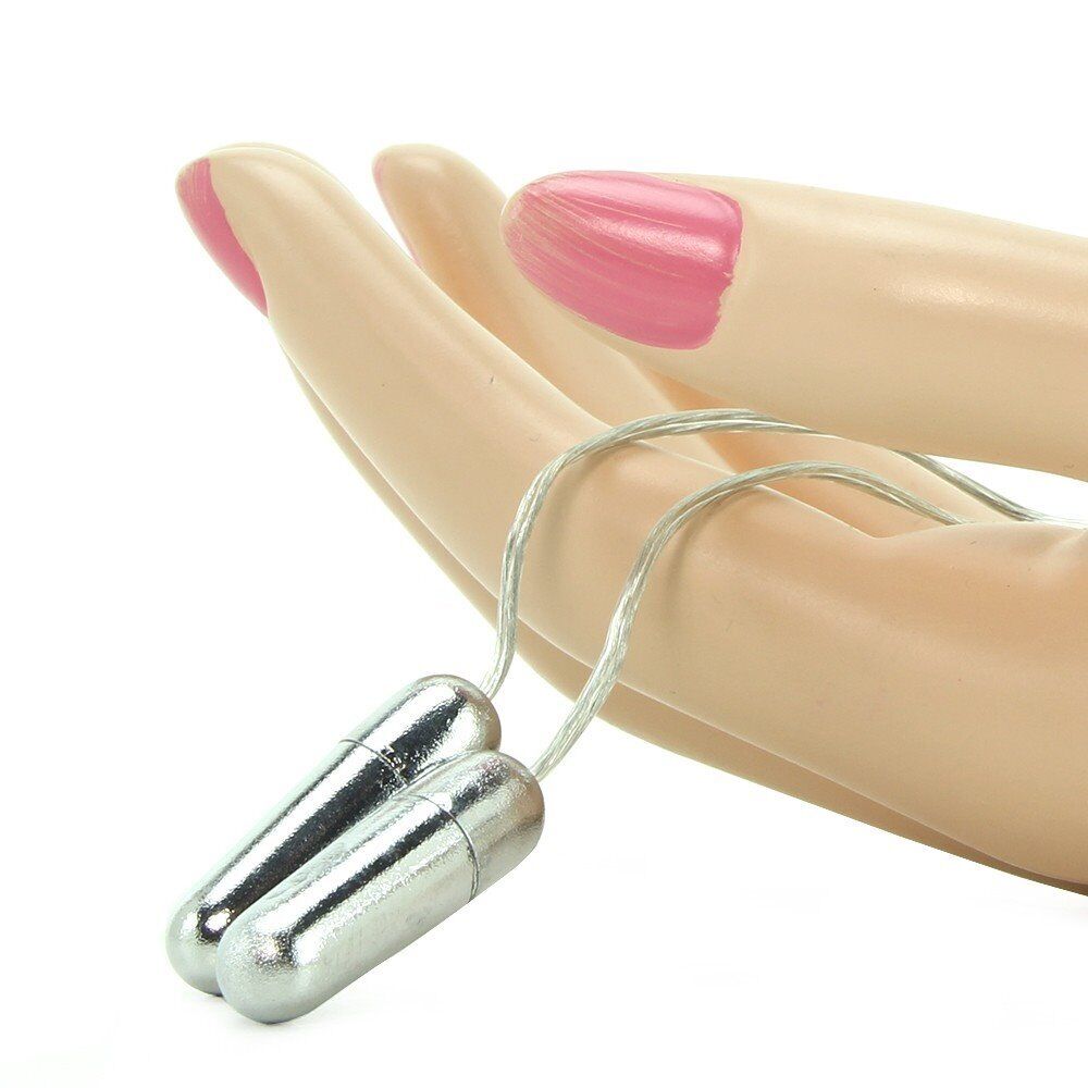 Discreet Dual Heated Warming Double Bullet Vibe Vibrator Sex-toys for Women