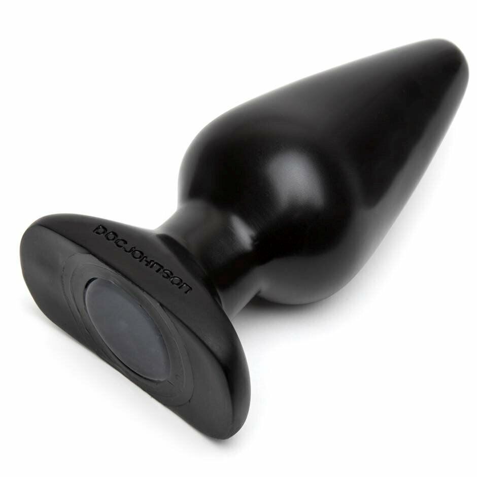 Doc Johnson Black Classic Large Butt Plug Anal Dildo Advanced Sex Toy Trainer