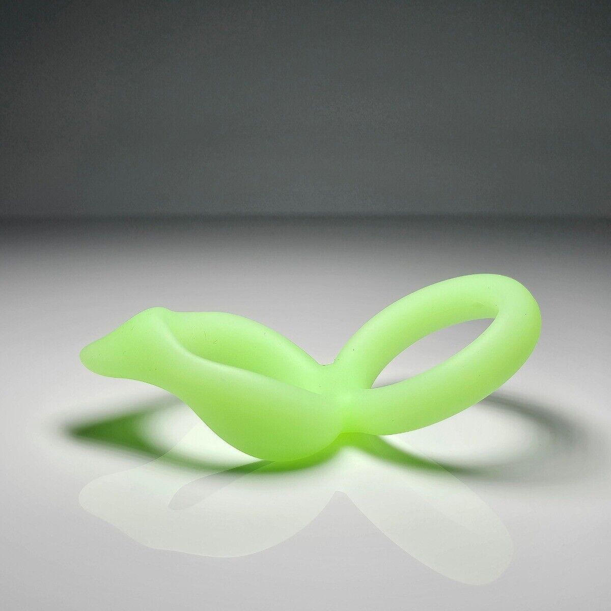 Glow In The Dark Soft Stretchy Silicone Cock & Ball Dual Penis Ring Enhancer