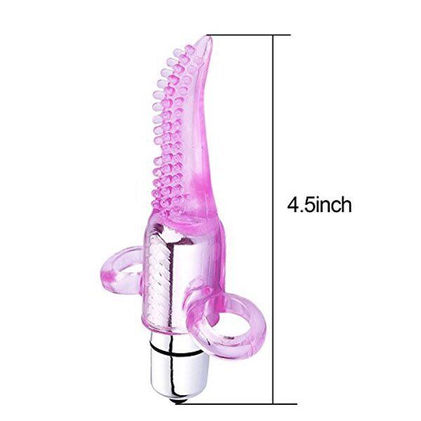 Vibrating Tongue Finger Massager Vibe Vibrator Orgasm Sex-toys for Women