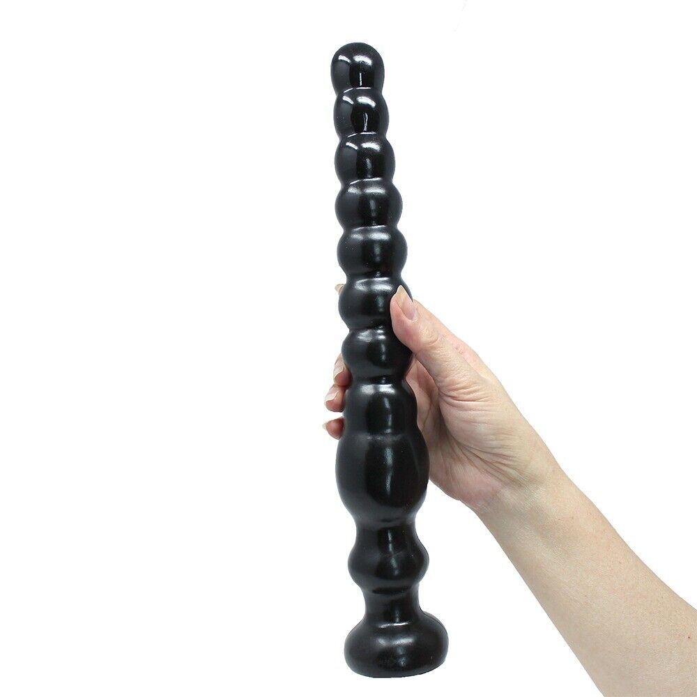 Soft Bendable Squeezable XL Extra Large Anal Butt Plug Beads Suction Cup