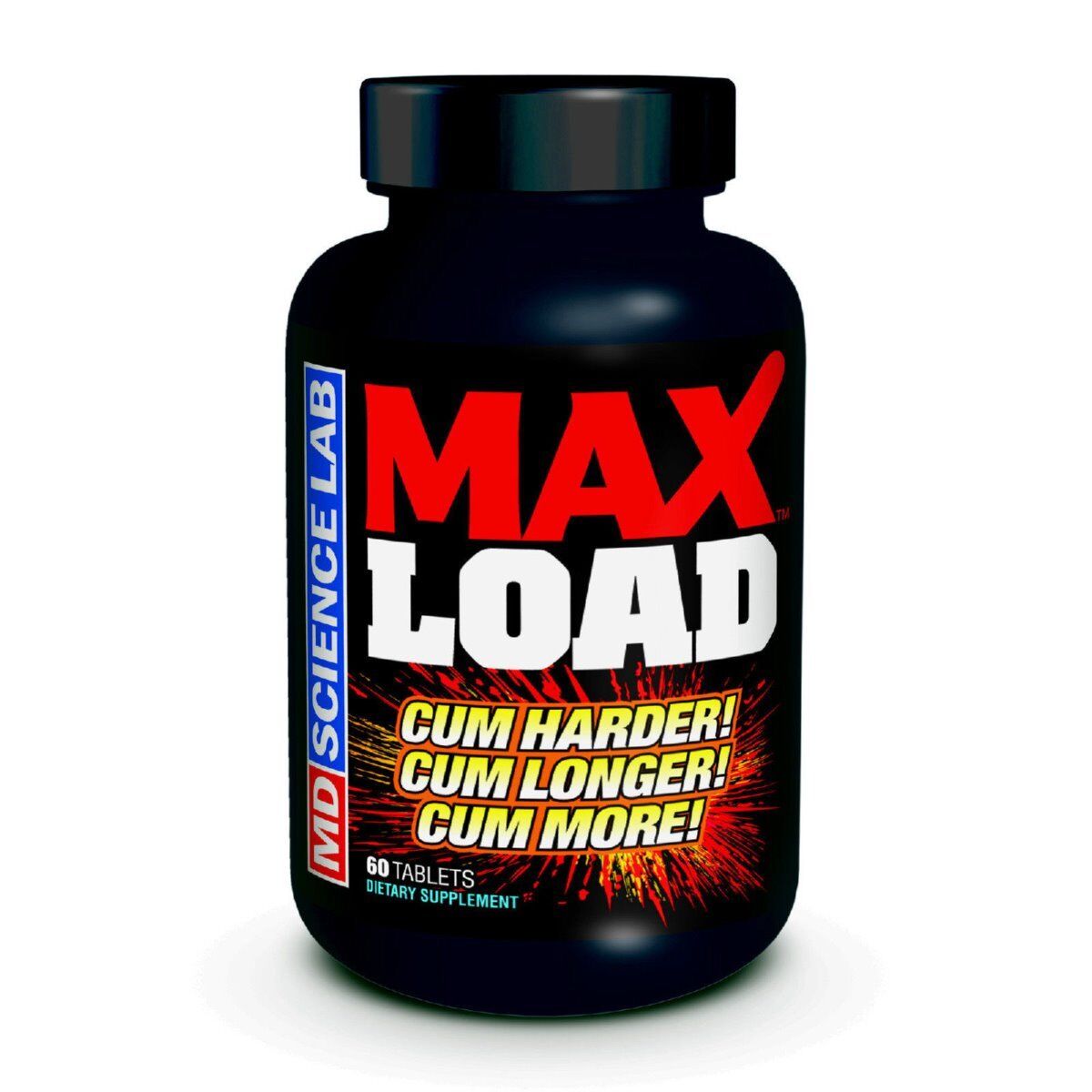 MD Labs Max Load Male Enhancement Pills for Men 60ct Bottle Feel The Eruption