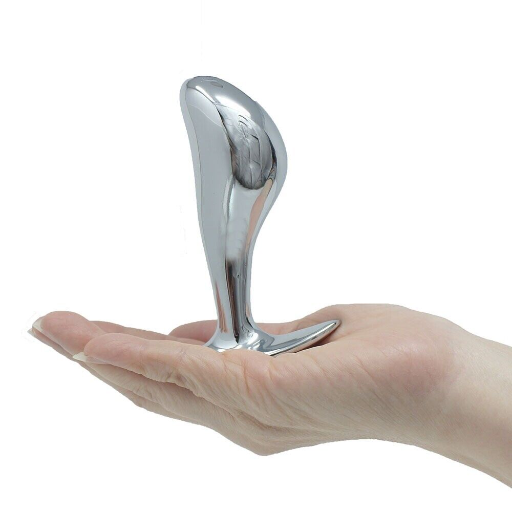 Metal Steel P-spot Anal Probe Butt Plug Male Orgasm Prostate Massager Stimulator