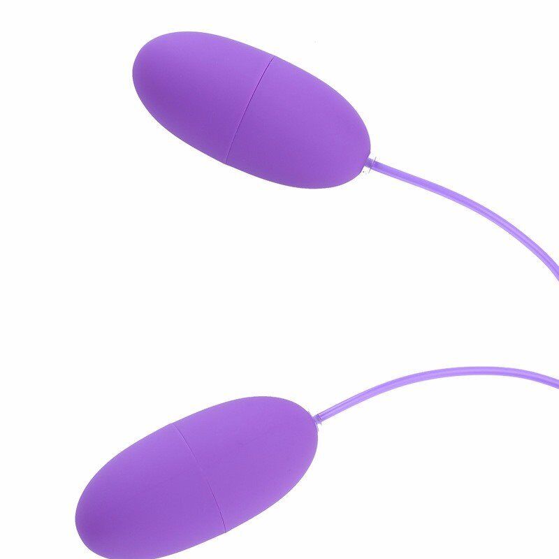 USB Powered Vibrating Double Dual Egg Bullet Clit Anal G-spot Vibe Vibrator