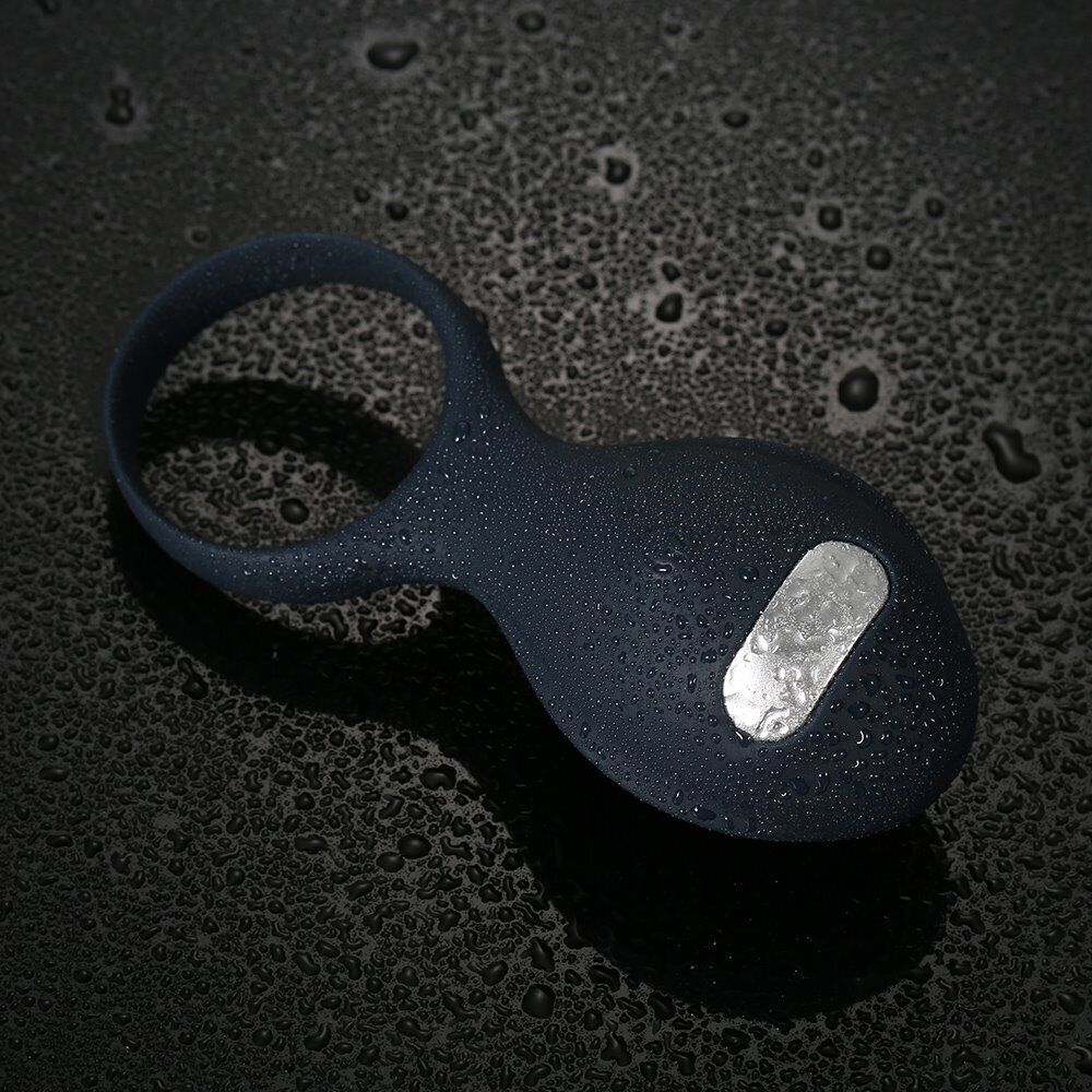 Rechargeable Silicone Clit Stimulator Penis Cock Ring Sex Toys for Men Couples