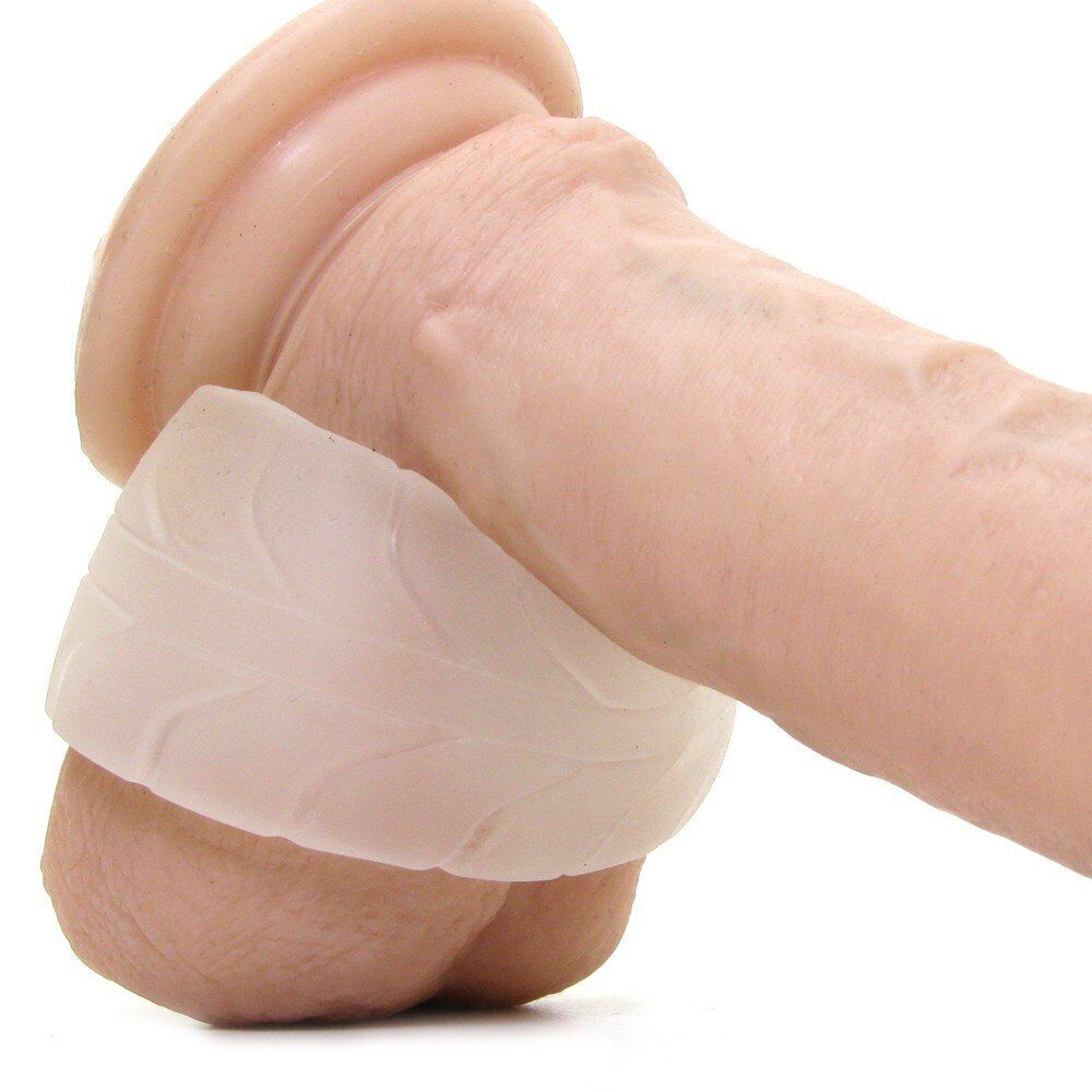 Perfect Fit SilaSkin 2" Clear Ball Stretcher Cock Ring Penis Erection Enhancer