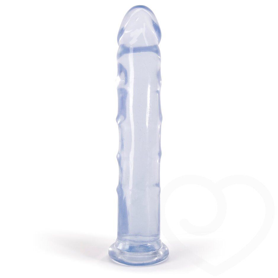 Jelly Jewels 8" Realistic Anal G-spot Dildo Butt Plug with Suction Cup