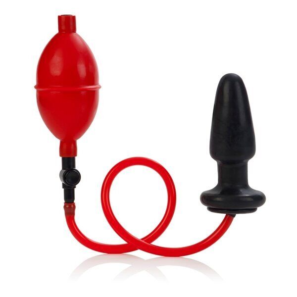 Colt Expandable Inflatable Anal Butt Plug Balloon Pump Dildo Dong w/ Valve