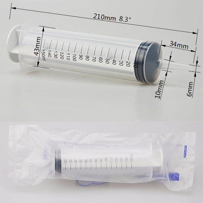 150ml Large Douche Enema Syringe with Tube Hose Injection Enama Supply