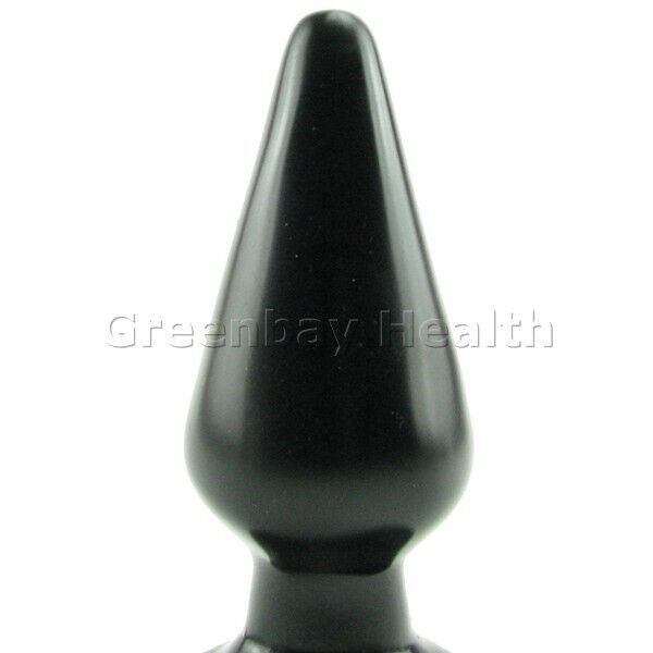 Doc Johnson Black Classic Large Butt Plug Anal Dildo Advanced Sex Toy Trainer