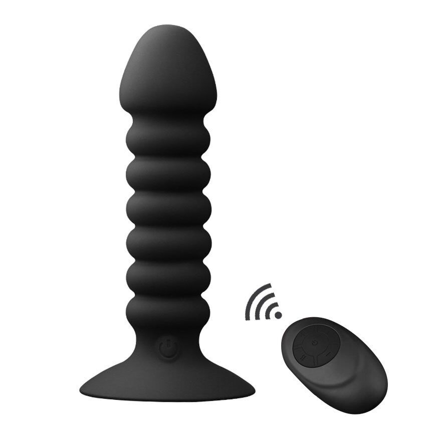 Wireless Remote Control Vibrating Anal Butt Plug Beads vibe Anal Trainer Sex Toy