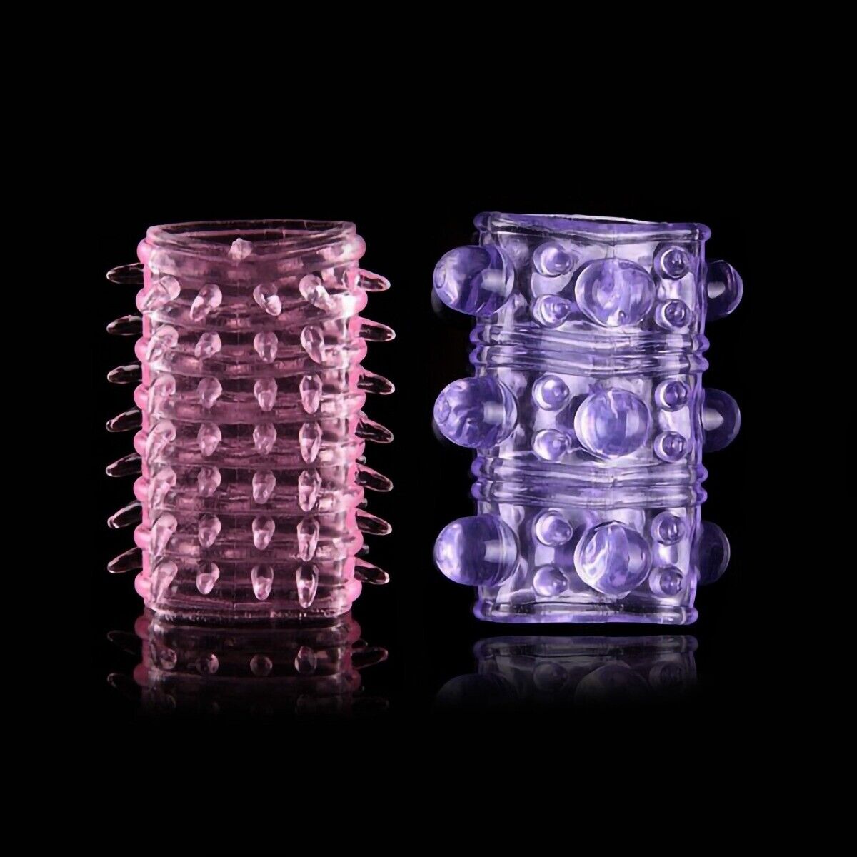 Disposable Stretchy Vibrating Cock Ring Penis Sleeve Sex-toys for Men Couples