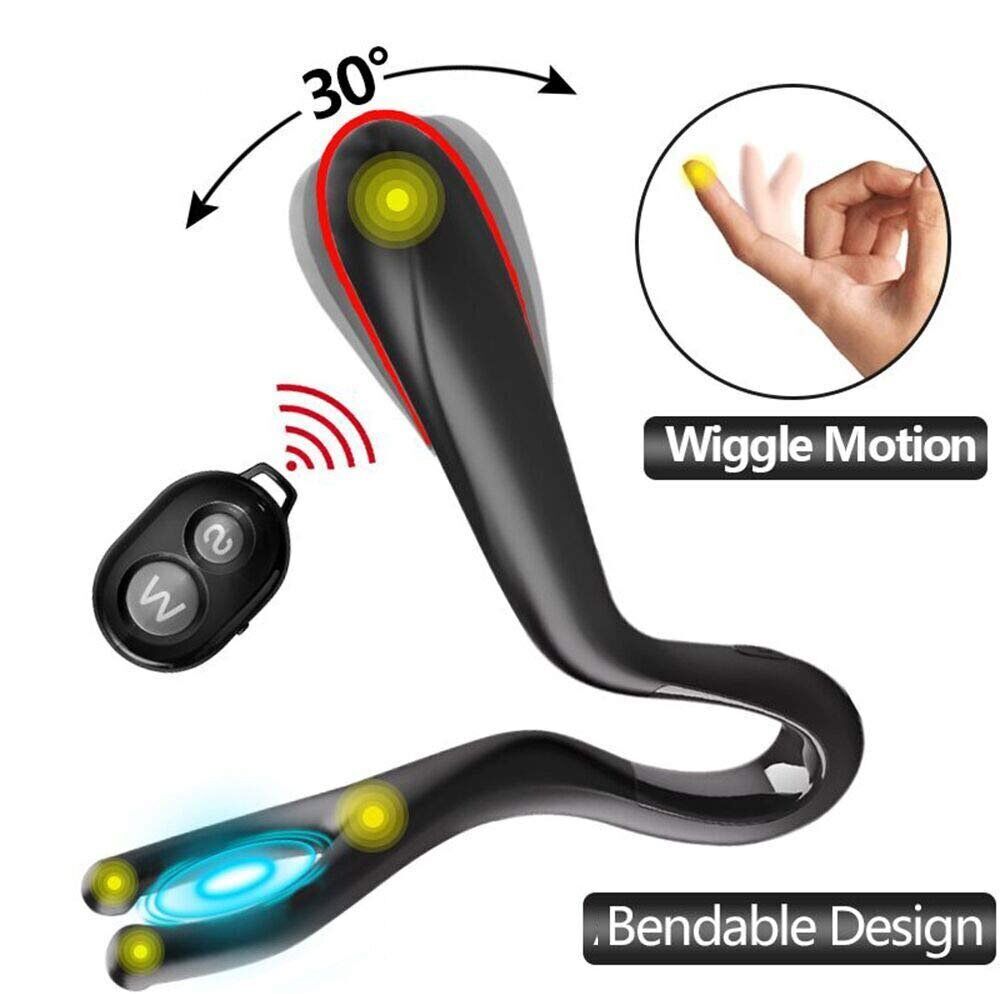 Wireless Remote Control Come Hither Vibrating Prostate Massager Anal Vibe Plug