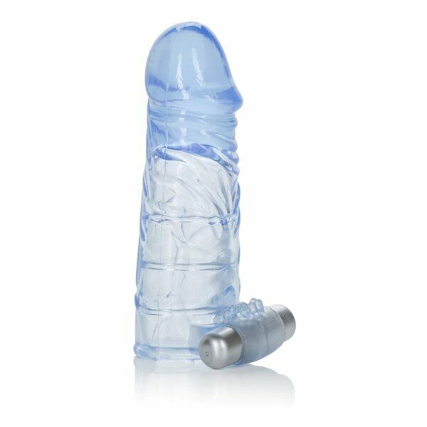 Extend it Up Vibrating Thicker Bigger Cock Penis Extension Sleeve Extender Cage