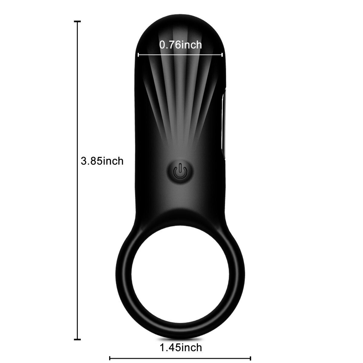 Rechargeable Vibrating Penis Cock Ring Prolong Delay Sex Toys for Men Couples