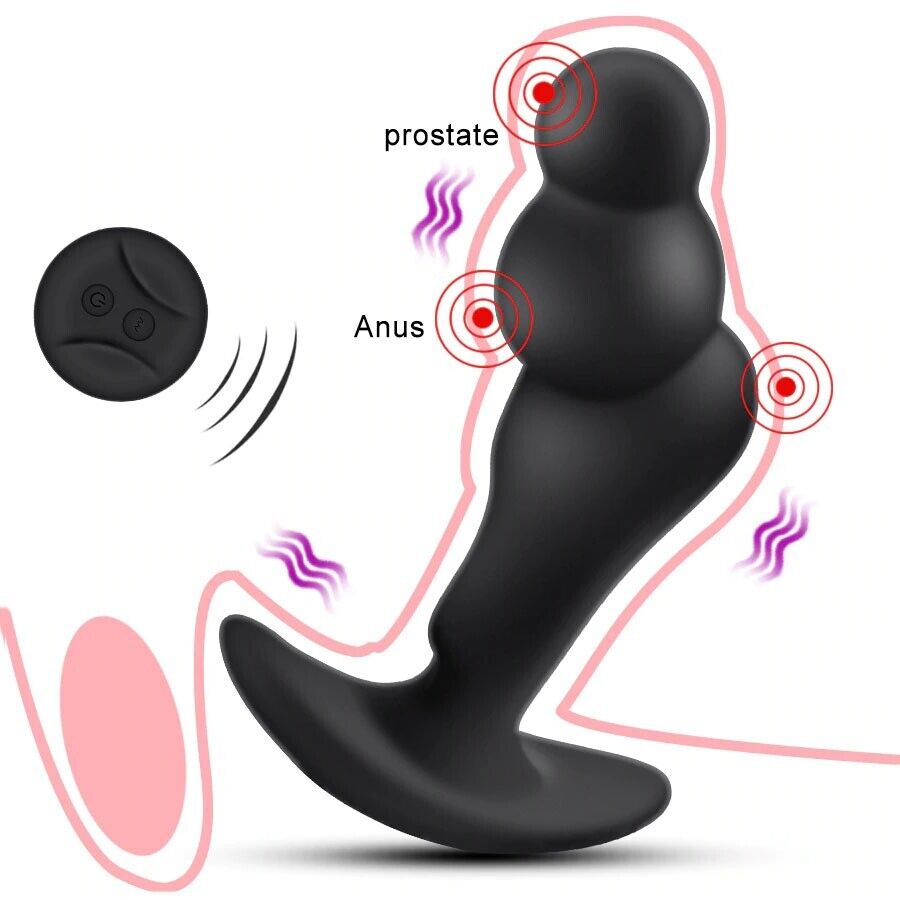 Wireless Remote Control Vibrating Prostate Massager Anal Vibe Sex-toys for Men