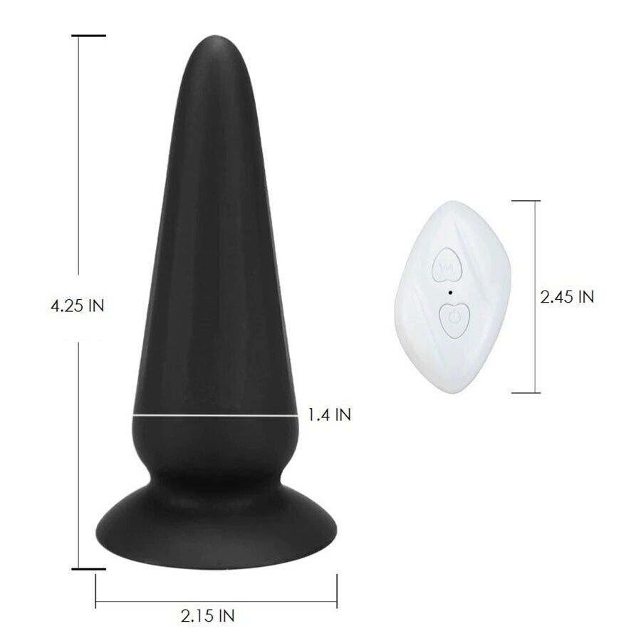 Wireless Remote Control Vibrating Anal Butt Plug Vibrator Anal Trainer Sex Toys