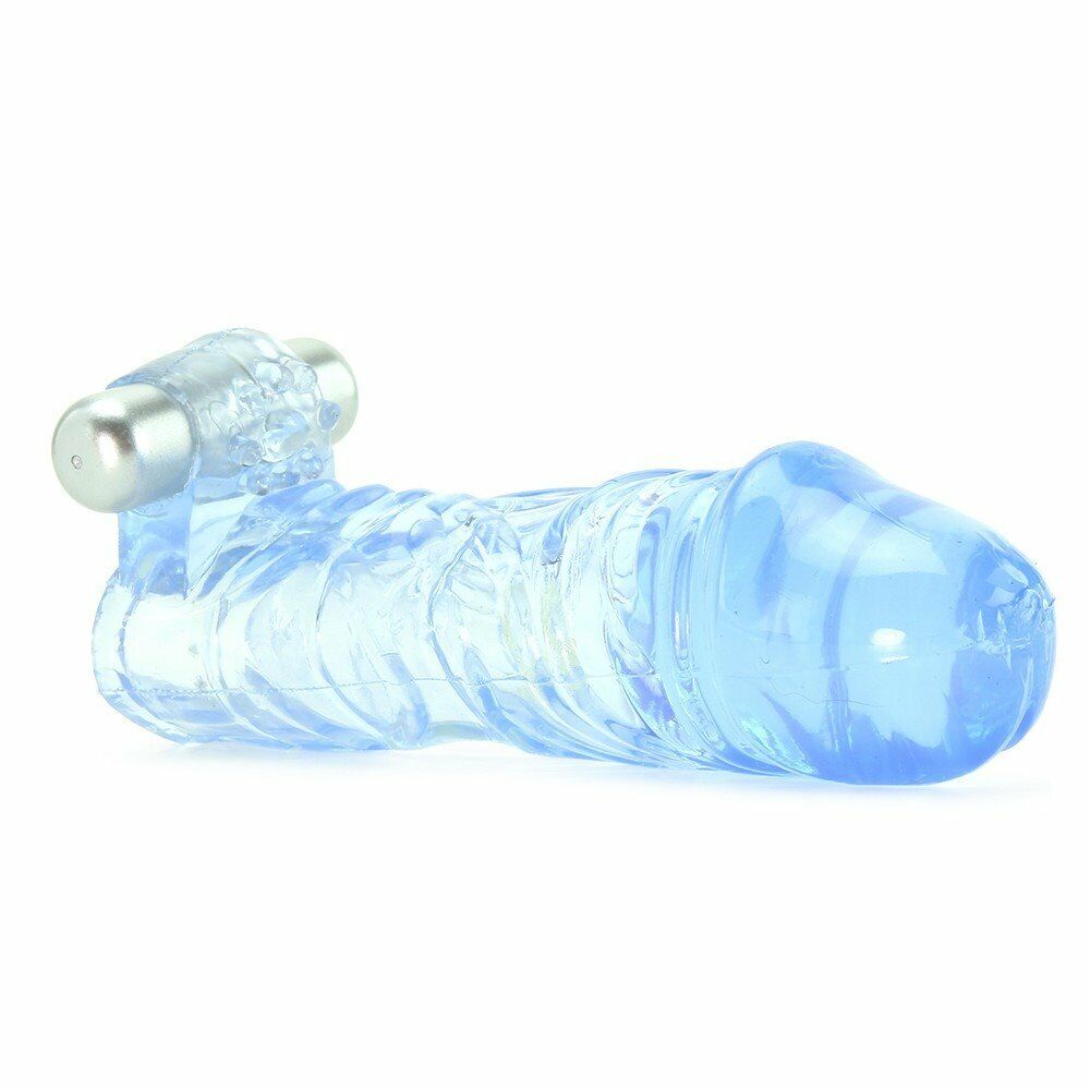 Extend it Up Vibrating Thicker Bigger Cock Penis Extension Sleeve Extender Cage