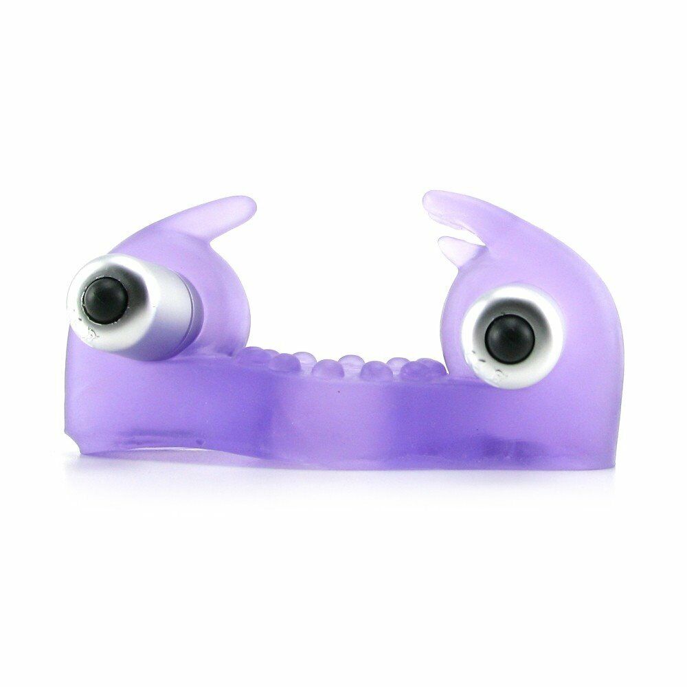 Rockin' Rabbit Dual Vibe Bullet Couple Orgasm Vibrating Penis Cock Ring Sex Toy