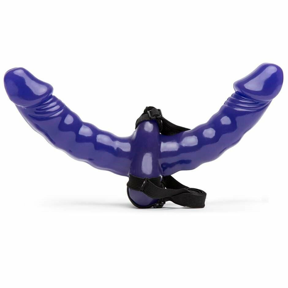 Double Ended Penetration Penetrator Strap-on G-spot Dildo Dong Lesbian Sex Toy