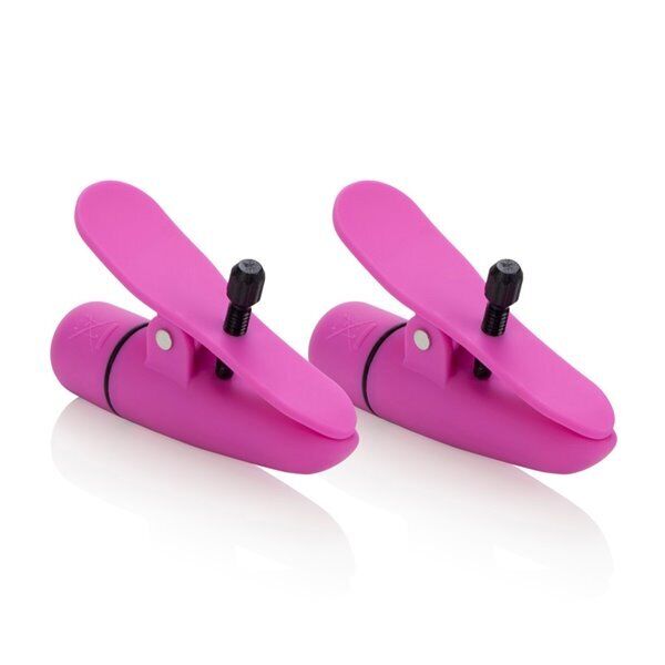 Wireless Cordless Vibrating Nipple Clamps Breast Nipple Play SM Bondage Sex Toy