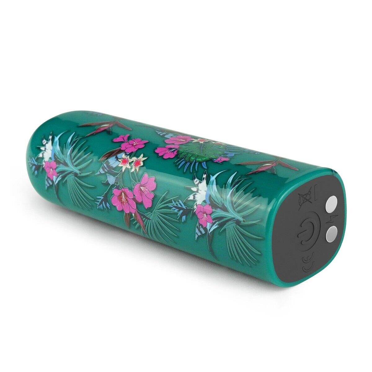 Rechargeable Floral Pattern Power Bullet Vibrator Beginner Sex Toys for Women