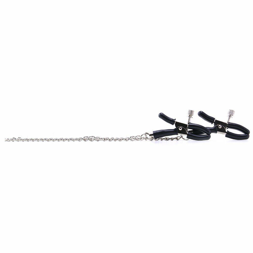 Fetish Fantasy Alligator Nipple Clamps Chain SM Bondage Sex Toy Body Jewelry