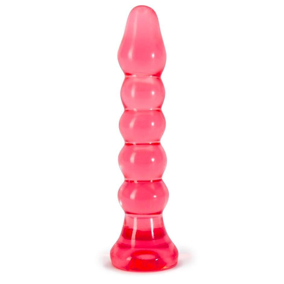 Crystal Jellie Bumps Jelly Anal Plug Dildo Dong Beginner Anal Sex Toy