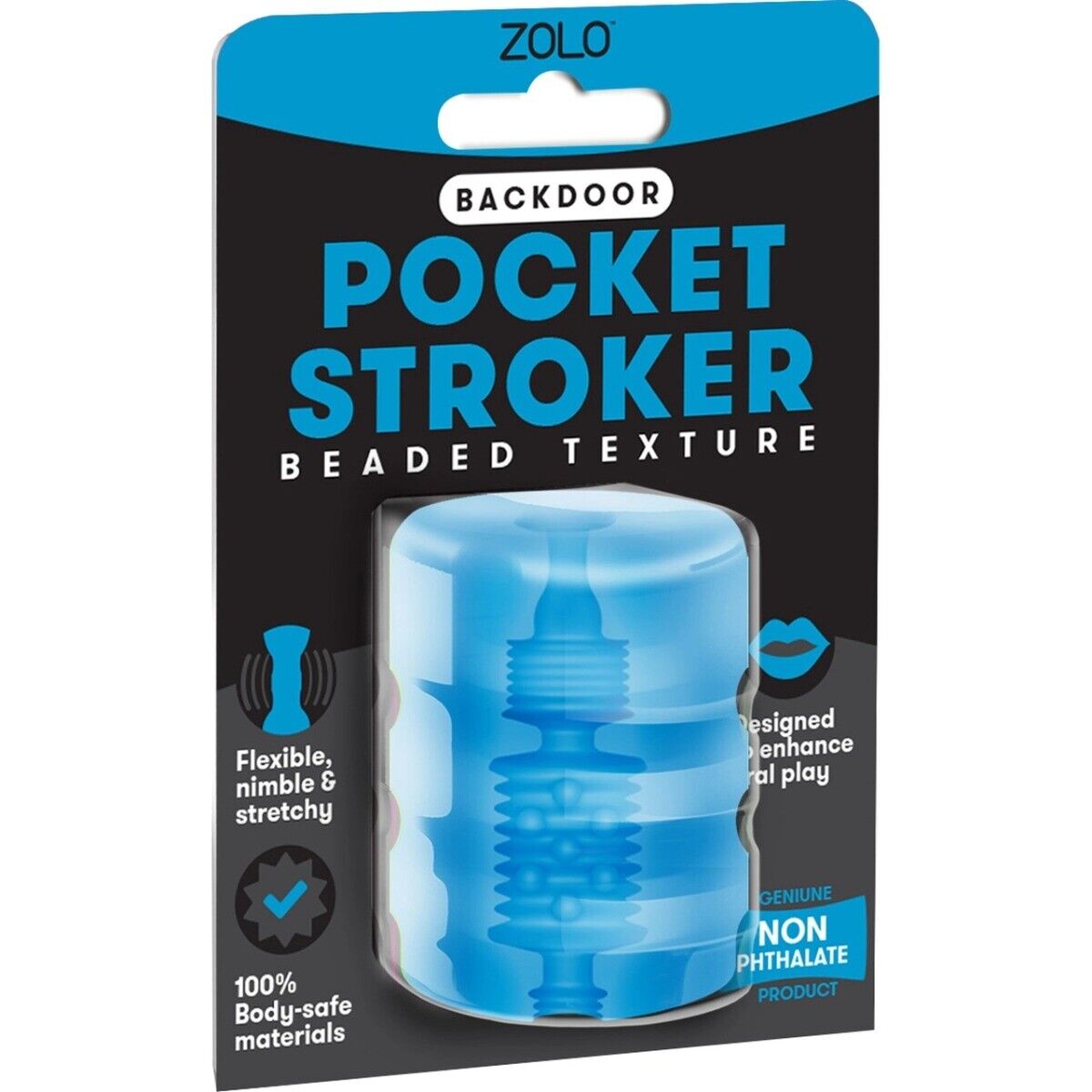 Zolo Backdoor Pocket Stroker Masturbator Sleeve Masturbation Sex Toys for Men